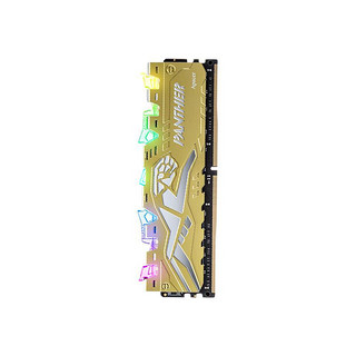 Apacer 宇瞻 黑豹 DDR4 3200MHz RGB 台式机内存 灯条 金色 16GB 8GB*2