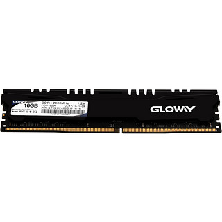 GLOWAY 光威 悍将系列 DDR4 2400MHz 台式机内存 马甲条 黑色 16GB