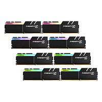 G.SKILL 芝奇 幻光戟 DDR4 3200MHz RGB 台式机内存 灯条 黑色 128GB 16GB*8 F4-3200C14Q2-128GTZR