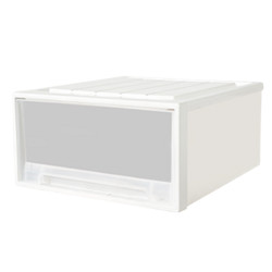 京东京造 抽屉式收纳柜2个 特大号 框透明抽屉 加大加厚收纳箱 衣柜整理箱