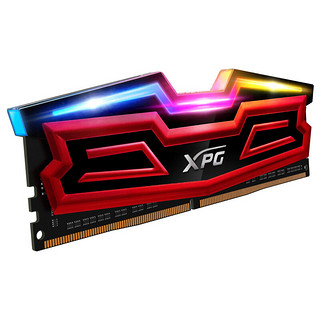 ADATA 威刚 XPG系列 龙耀 DDR4 3600MHz RGB 台式机内存 灯条 红色 16GB 8GB*2