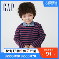 Gap 盖璞 男幼童纯棉宽松长袖T恤754580 2021秋季新款童装