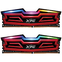 ADATA 威刚 XPG系列 龙耀 DDR4 3600MHz RGB 台式机内存 灯条 红色 16GB 8GB*2