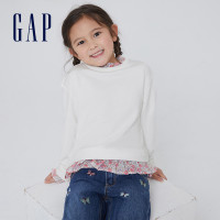 Gap 盖璞 女童假两件碎花法式圈织软卫衣677878 秋季新款可爱童装