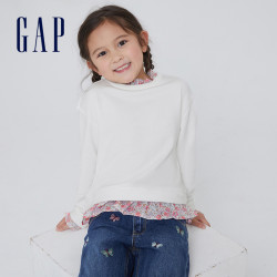 Gap 盖璞 女童假两件碎花法式圈织软卫衣677878 秋季新款可爱童装
