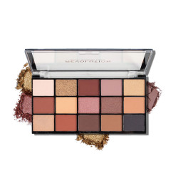 Makeup revolution 15色眼影盘桃花珠光哑光大地色品牌彩妆盘防水
