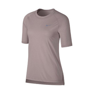 NIKE 耐克 Dri-Fit Tailwind 女子运动T恤 890192-684 淡紫色 S