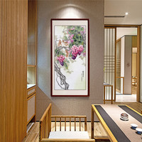 尚得堂名家手绘国画工笔画葡萄画玄关装饰画餐厅挂画硕果累累 单购买画芯-赠凌绢软裱-无框发顺丰 定制尺寸请联系客服-发顺丰