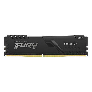 Kingston 金士顿 Fury系列 DDR4 2666MHz 台式机内存 马甲条 黑色 8GB KF426C16BB/8-SP