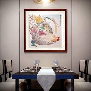 尚得堂手绘国画客厅装饰画餐厅挂画工笔稻穗玉米五谷丰登名家字画 单购买画芯-赠凌绢软裱-无框发顺丰 定制尺寸请联系客服