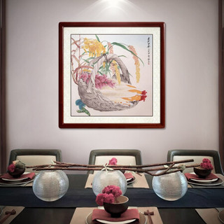 尚得堂手绘国画客厅装饰画餐厅挂画工笔稻穗玉米五谷丰登名家字画 单购买画芯-赠凌绢软裱-无框发顺丰 定制尺寸请联系客服