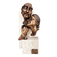 进口欧式家居装饰品 青铜情侣摆件 西班牙艺术家卡萨苏拉创作《长相厮守》 全球限量1000件 长相厮守