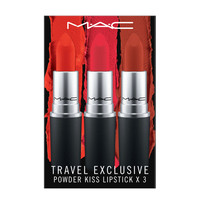 M·A·C 魅可 尤雾弹 丝缎柔雾唇膏套装 (#303STYLE SHOCKED!胡萝卜汁3g+#315LASTING PASSION糖霜草莓3g+#316DEVOTED TO CHILI柔雾小辣椒3g)