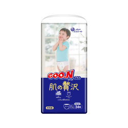GOO.N 大王 奢华肌系列 婴儿拉拉裤 XL34片