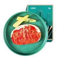 周三购食惠：HITOMORROW 大希地 整切西冷静腌厚切牛排套餐160g/片*2盒8片+酱包20g*8包（额外加刀叉、鸡米花250g*1）
