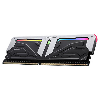 ZADAK 扎达克 DDR4 3600MHz RGB 台式机内存 灯条 银黑 32GB 16GB*2 ZD4-SPR36C25-32GYB2