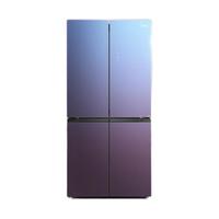 Midea 美的 鲜食代系列 BCD-475WSGPZM(Q) 风冷十字对开门冰箱 475L 秘境蓝紫渐变