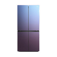 Midea 美的 鲜食代系列 BCD-475WSGPZM(Q) 风冷十字对开门冰箱 475L 秘境蓝紫渐变