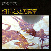 积善 北欧客厅装饰画国画字画欧式沙发背景墙画美式玄关壁画现代简约餐厅卧室走廊过道三联组合壁画挂画 招财树H(香槟金外框) 80*160cm(欧洲进口画框防水工艺)