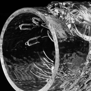 墨斗鱼艺术哆啦A梦zheng版授权玻璃杯衍生品创意礼物精美包装立体浮雕创意水晶玻璃杯治愈系11厘米高 B款