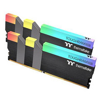 tt DDR4 4600MHz RGB 台式机内存 灯条 黑色 16GB 8GB*2 ToughRam