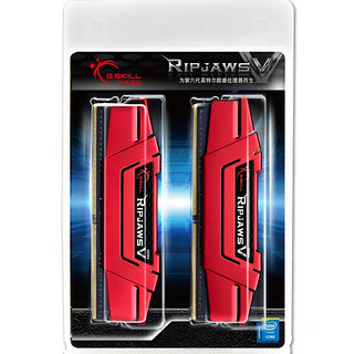 G.SKILL 芝奇 Ripjaws V系列 DDR4 3200MHz 台式机内存 马甲条 法拉利红 16GB 8GBx2 F4-3200C16D-16GVKB