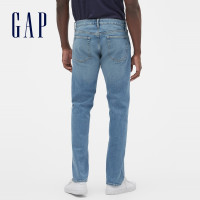 Gap 盖璞 男装浅色水洗弹力中腰直筒牛仔裤秋季新款时尚休闲裤男