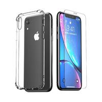 UGREEN 绿联 iPhone xr 防爆高清钢化前膜+软边TPU保护套 气囊透明防摔壳套装