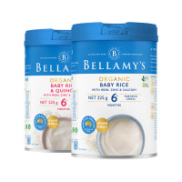 BELLAMY'S 贝拉米 婴儿高铁米粉 原味+藜麦 225g*2罐