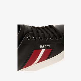 BALLY/巴利官方奢侈品2021新款MYLTON男鞋经典条纹皮革运动鞋云端鞋6239629 黑色 42