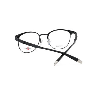 CHARMANT夏蒙眼镜框Z钛合金 配近视眼镜男士全框钛合金材光学眼镜架商务镜架ZT19878 BK/黑色