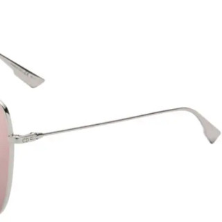 Dior 迪奥 Stellaire系列 男女款太阳镜 STELLAIRE1_010SQ 银色镜框渐变粉镜片 59mm