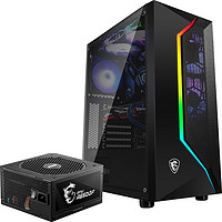 MSI 微星 MAG VAMPIRIC 100L RGB ATX机箱 半侧透 含电源 650W 黑色