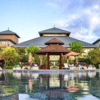 河北北戴河阿尔卡迪亚滨海度假酒店 园景公寓大床房1晚（含早+2人温泉门票1份）