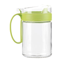 茶花 CHAHUA油壶玻璃厨房防漏家用油瓶醋壶醋瓶酱油罐550ML颜色随机