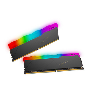 KLEVV 科赋 CRAS系列 DDR4 3200MHz RGB 台式机内存 灯条 黑色 16GB 8GBx2 KD4AGU880-32A160W