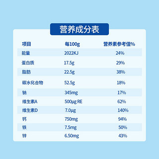 完达山 wondersun）全家营养奶粉 成人奶粉 维生素AD 冲饮 400g