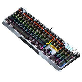 mc 迈从  KB329真机械键盘鼠标套装有线自营游戏全键无冲办公 黑色混光（青轴）单键盘