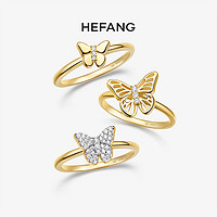 HEFANG Jewelry 何方珠宝 HFI11916096  蝴蝶小姐戒指