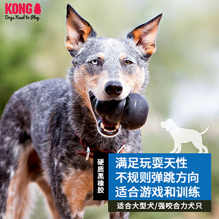 KONG美国进口橡胶经典葫芦漏食球宠物大中型犬加强耐咬磨牙狗玩具（加强款 L号（13~30kg））