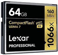 Lexar 雷克沙 Professional 64GB 1066x Speed (160MB/s) 储存卡