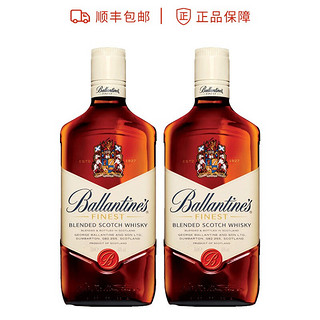 Ballantine's 百龄坛 特醇（Ballantine’s）洋酒 苏格兰 威士忌 2瓶装 500ml 进口洋酒 带防伪码