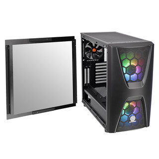 Thermaltake 曜越 Commander C34 TG ARGB ATX机箱 半侧透 黑色