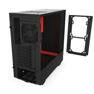 NZXT 恩杰 H510 ATX机箱 半侧透 黑红色