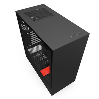 NZXT 恩杰 H510 ATX机箱 半侧透 黑红色