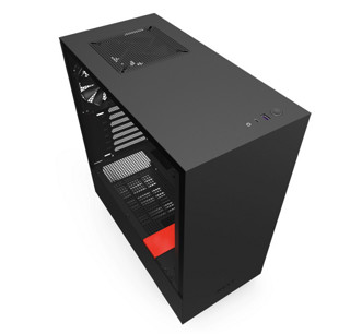 NZXT 恩杰 H510 ATX机箱 半侧透 黑红色