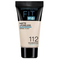 MAYBELLINE 美宝莲 FIT ME系列定制柔雾粉底液 #112白皙微粉 5ml