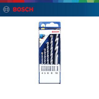 BOSCH 博世 小蓝盒（5支装）三角柄冲击钻混凝土钻头套装