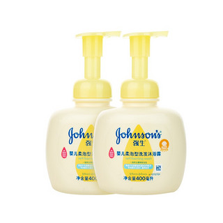 Johnson & Johnson 强生 柔泡型洗发沐浴露 400ml*2瓶