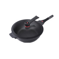 TIBORANG 帝伯朗 MIX系列 TBR-C001 炒锅(32cm、不粘、有涂层、铝合金、星耀黑)